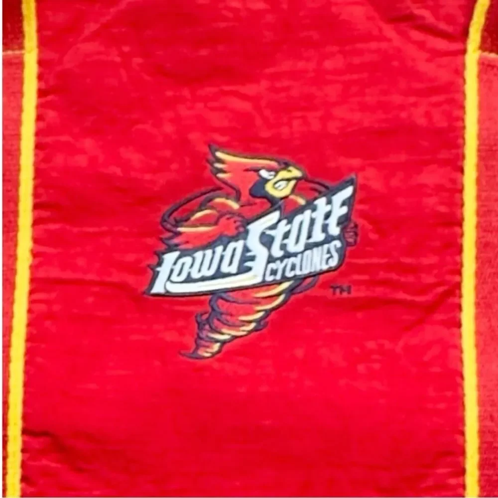Alan Stuart Iowa State Cyclones Red Duffel Bag with Yellow Accents